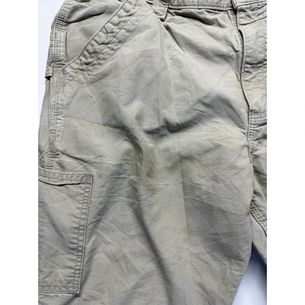 Carhartt Loose Canvas Utility Work Pants‎ Mens 36x32 Tan Original Dungaree Fit